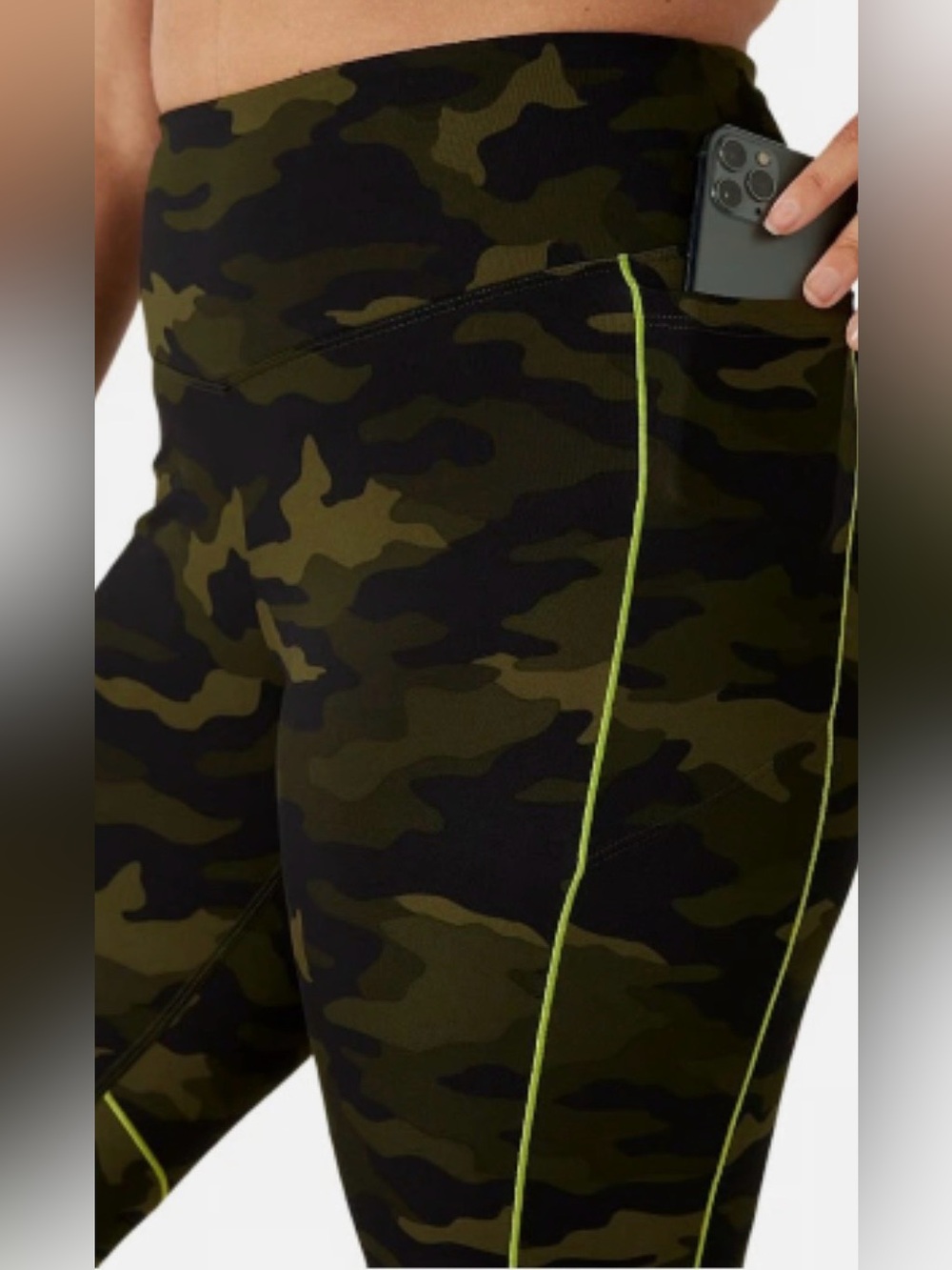 PINK Victorias Secret Camo Active Legging with Contrast Stitching